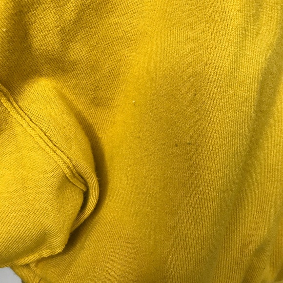 Free People Cashmere Sweater Size Small Mustard Yellow Draped Oversized Soft S - Picture 10 of 13